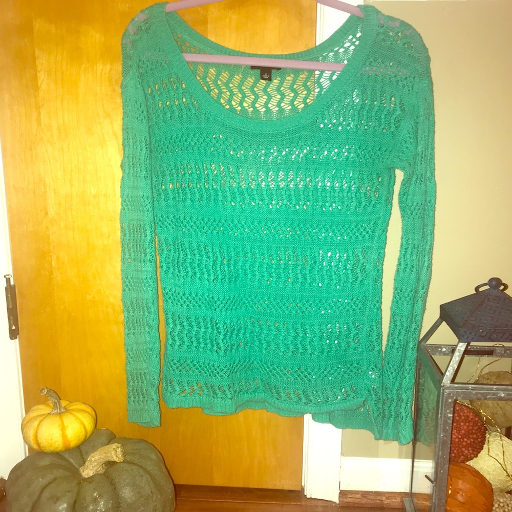 🍁Green knit sweater🍁